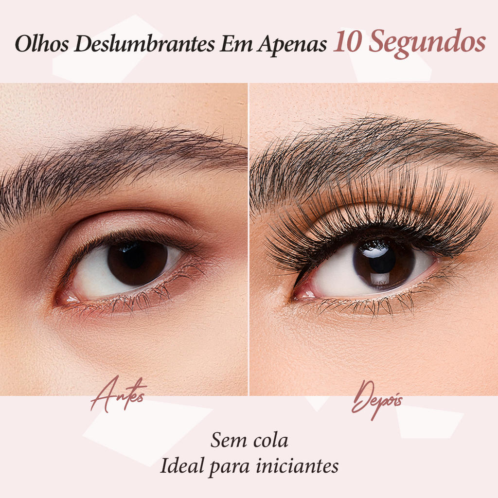 LUMINLASH Self-Adhesive False Eyelashes | 3D Defined Look | One-Piece Design | Reusable