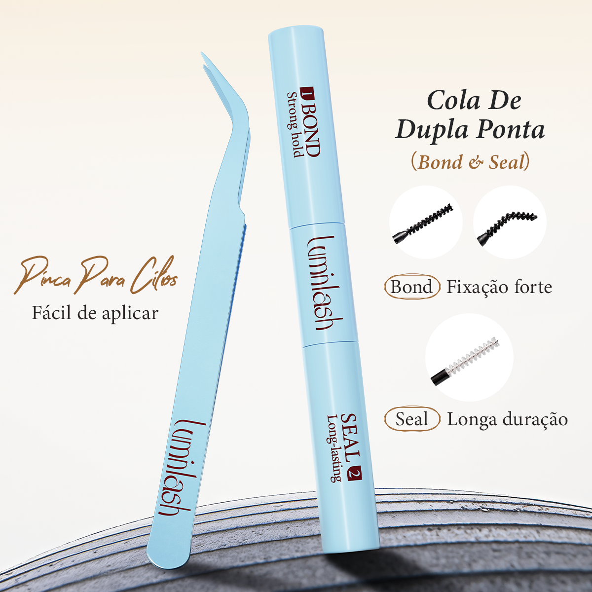 LUMINLASH 280-Piece Eyelash Cluster Kit 8-16mm | Bold Drama Look 30D+40D | DIY Extension with Glue & Sealant
