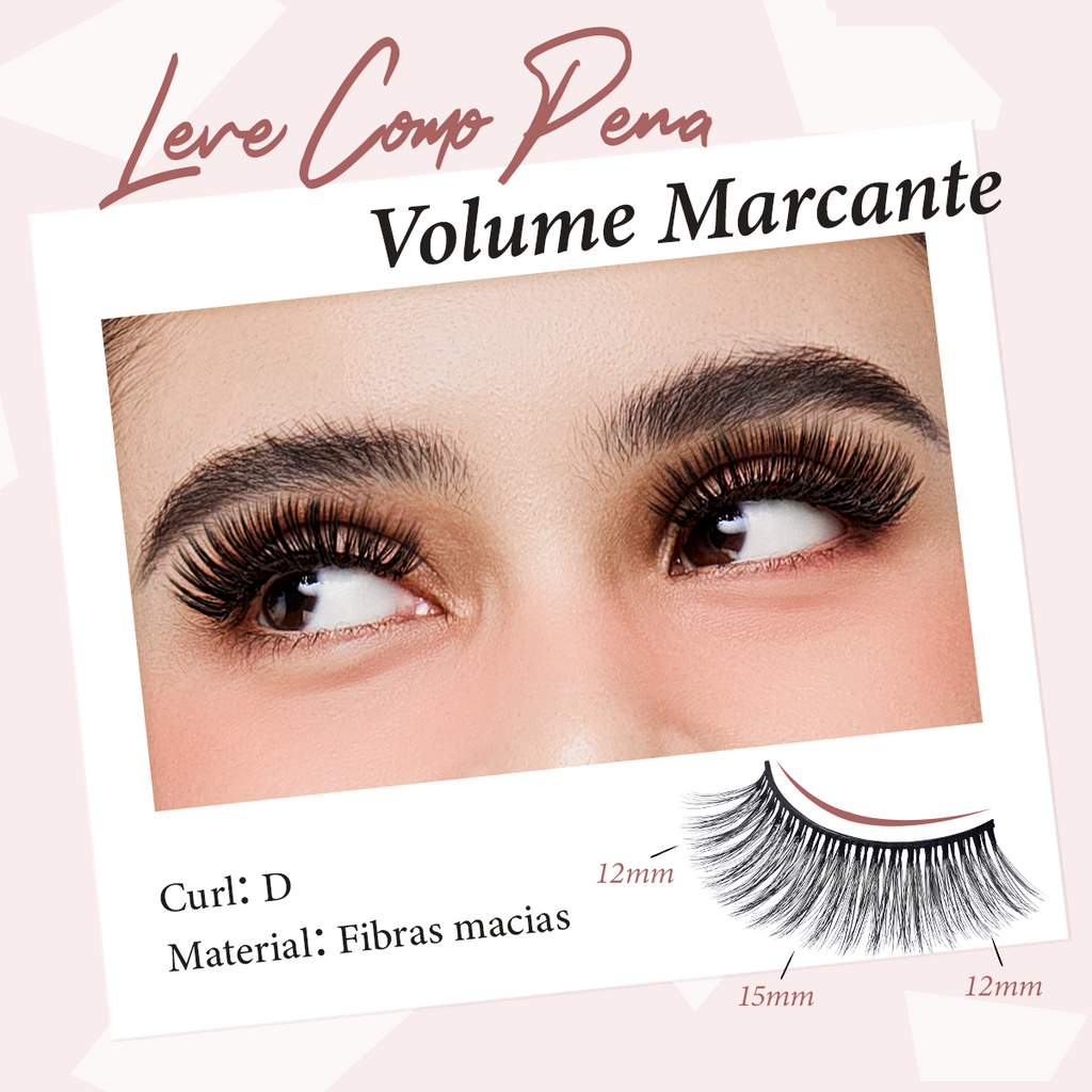 LUMINLASH False Eyelashes 3 Pairs – Doll-Eye Look | 3D Fluffy Comfortable One-Piece for Beginners