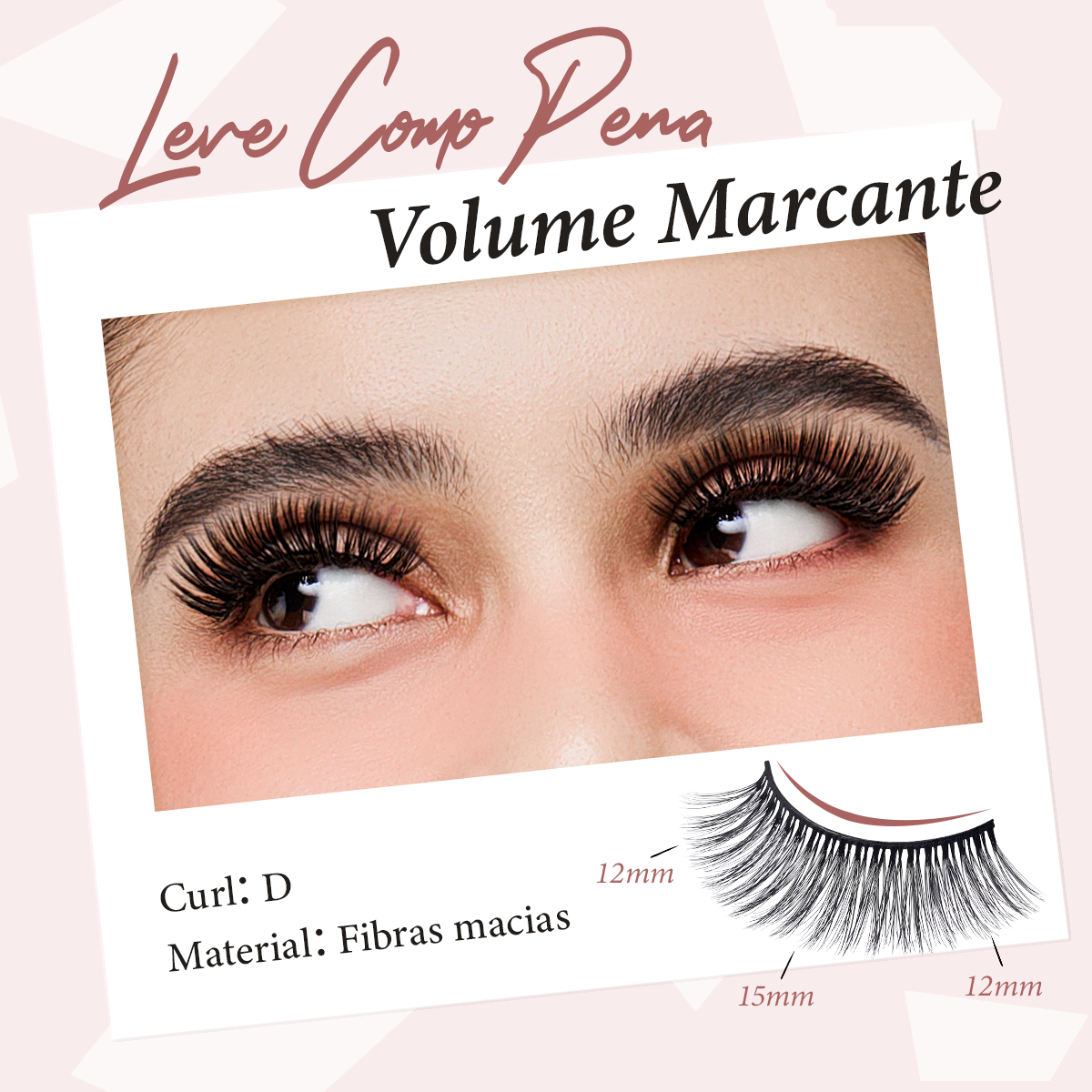 LUMINLASH False Eyelashes 3 Pairs – Doll-Eye Look | 3D Fluffy Comfortable One-Piece for Beginners