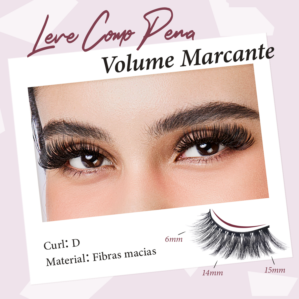 LUMINLASH False Eyelashes 3 Pairs – Foxy Cat-Eye Look | 3D Fluffy Comfortable One-Piece for Beginners