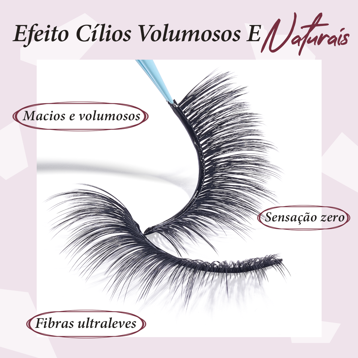 LUMINLASH Self-Adhesive False Eyelashes | Bold Glamour Look D | One-Piece Design | Reusable