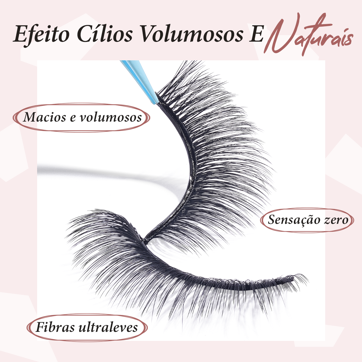 LUMINLASH Self-Adhesive False Eyelashes | 3D Defined Look | One-Piece Design | Reusable