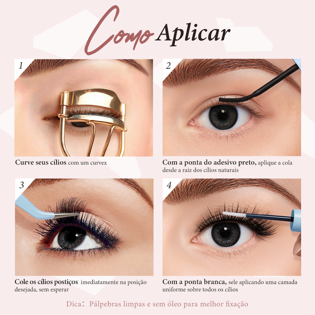 LUMINLASH 120-Piece Eyelash Cluster Kit 8-18mm | Fairy Wispy Look D | DIY Extension with Glue & Sealant