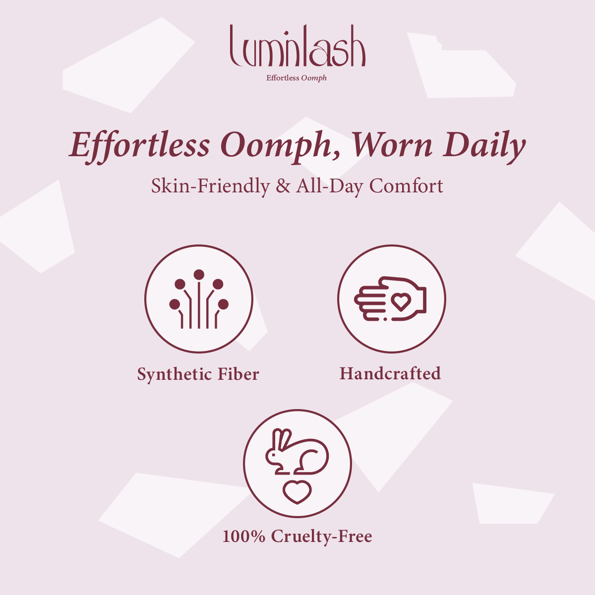LUMINLASH False Eyelashes 3 Pairs – Foxy Cat-Eye Look | 3D Fluffy Comfortable One-Piece for Beginners